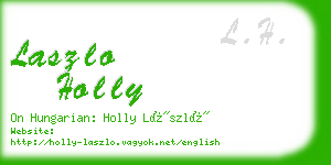 laszlo holly business card